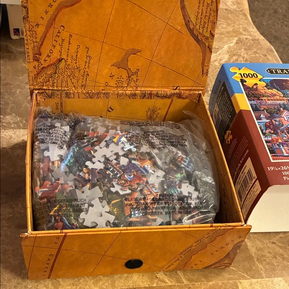 Dowdle Train Station Jigsaw Puzzle 1000 pieces includes poster - Picture 3 of 7